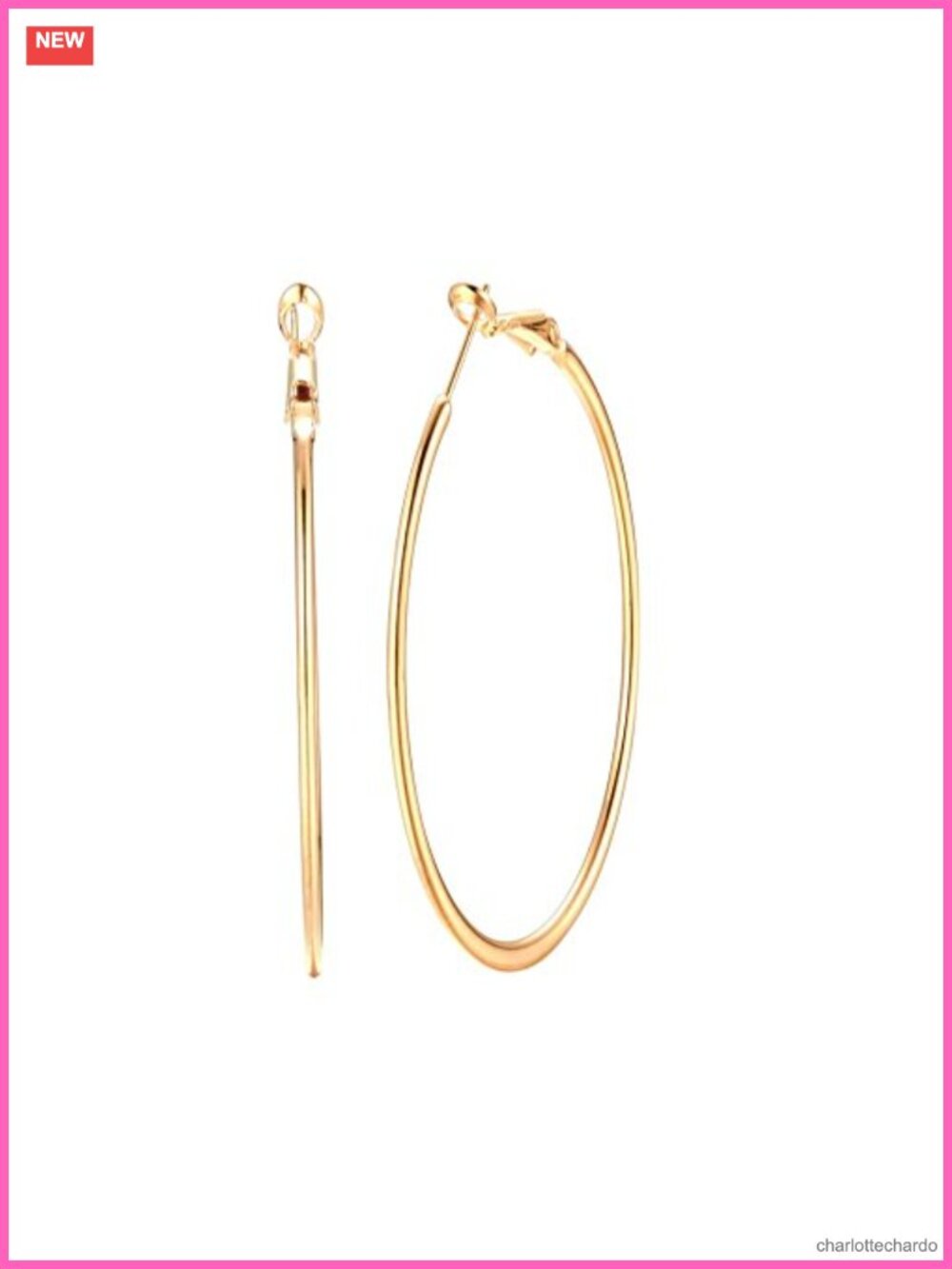 3 Inch Large Extra Big Hoop Earrings for Women Dainty Circle Huggie Hoops 70mm